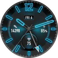 12 Hour Blue Watch face<br>
Huawei/Honor 46mm