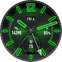 12 Hour Green watch face<br>
Huawei/Honor 46mm