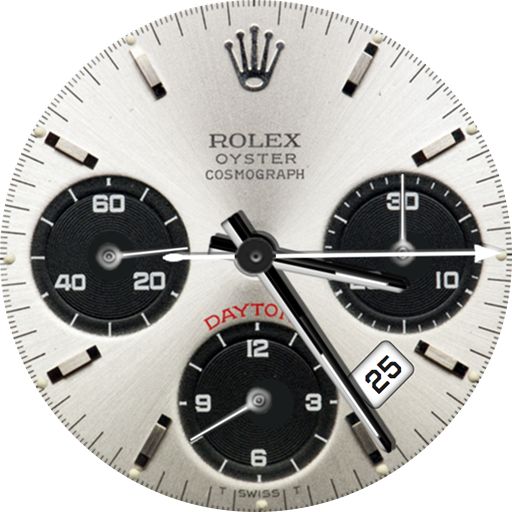 Rolex Daytona Silver<br>
Watch face