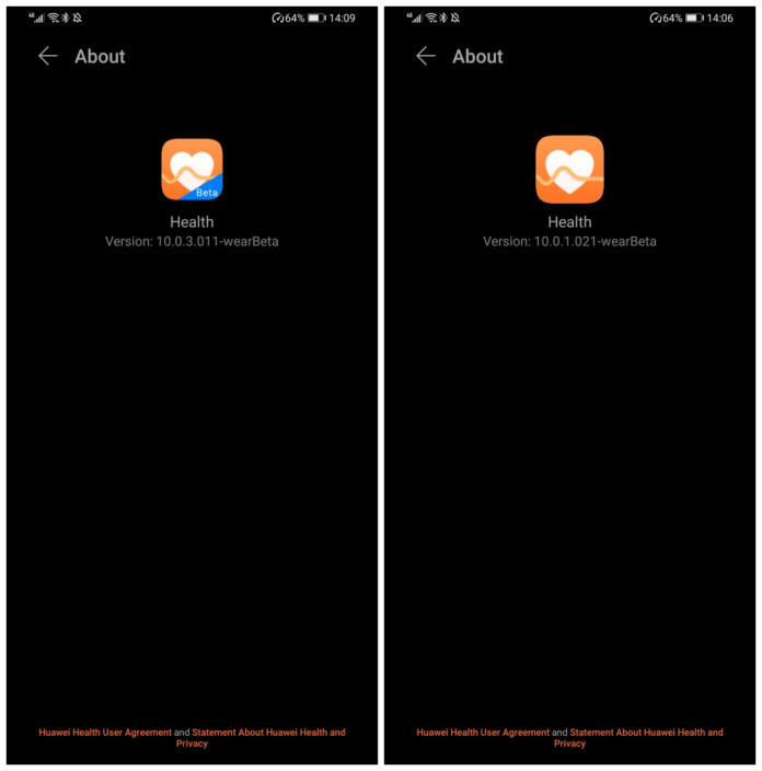 Huawei Health version